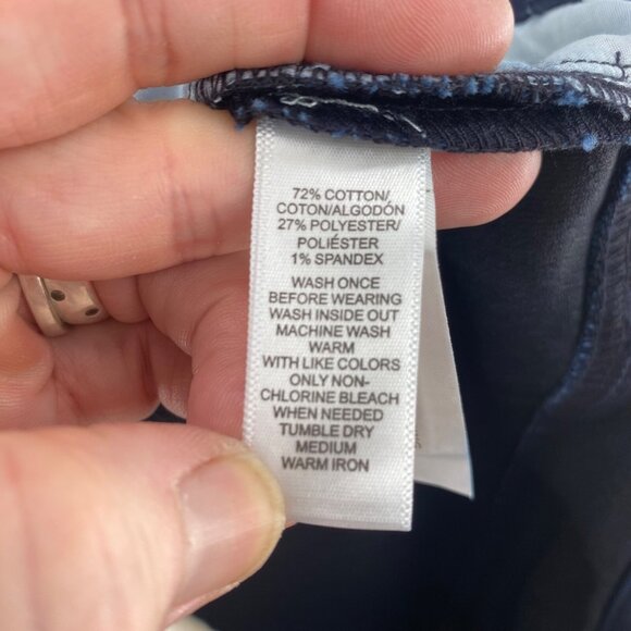 LOFT Jeans Womens 26 2 Modern Sexy Boot Cut Blue Dark Wash Stretch Everyday NWT - Picture 12 of 13